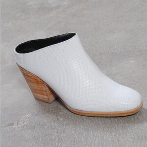 NWOT Rachel Comey white perforated leather mules, size 8